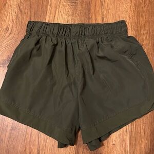 Athletic Shorts, Women’s, Small, Olive Green